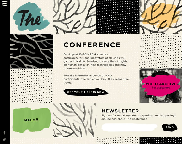 13 Inspiring Examples of Textures and Patterns in Web Design